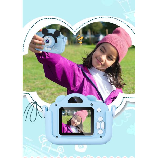 Playing Camera for Age 3-12 32GB SD Card 1080P Video Recorder 2 Inch IPS Screen