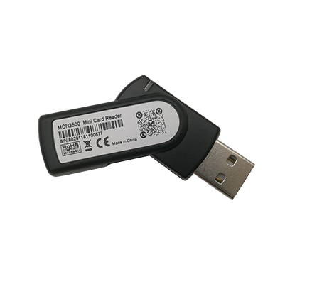 MCR3500 Smart Card Reader for SIM-sized Smart Card PSAM USB KEY PKI TOKEN Digital Electronic Signature USB-stick