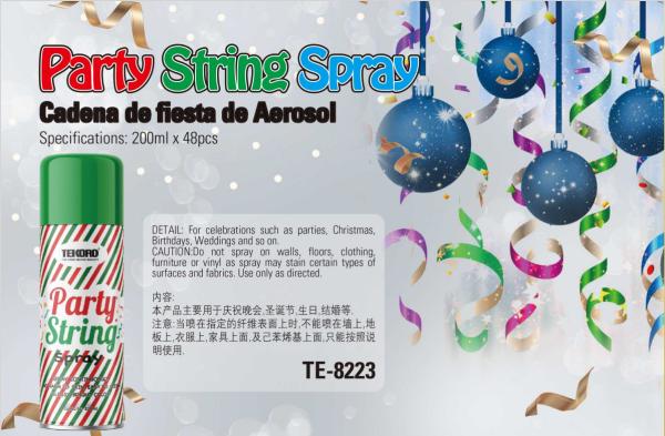 200ml Silly String Spray Streamer pour Noël