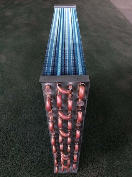 Frigorífico horizontal bobinas de água quente HVAC Central Evaporador de ar tubo de cobre vaporizado