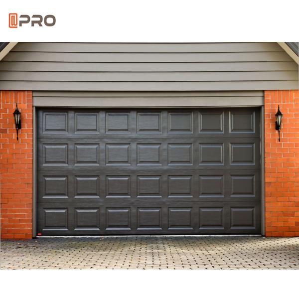 6063 Clear Glass Garage Door With Motor Checkered Anodised Smart Opener Aluminum Springs