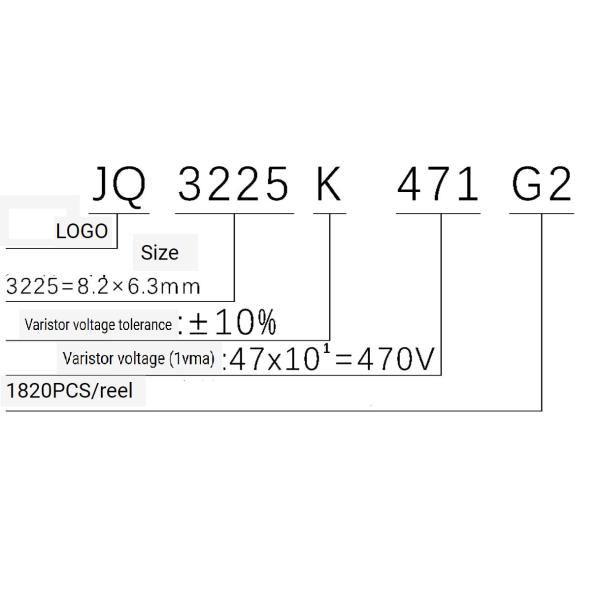Варистор оригинала 3225 SMD, ДВИЖЕНИЕ ZOV варистора металлической окиси 3225K201 21S