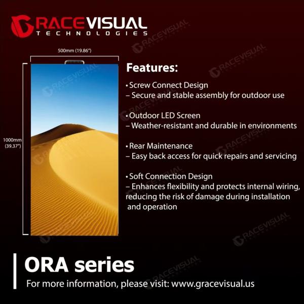 P2.9 outdoor rental LED display ORA 7680hz 500X1000mm for Sports Events