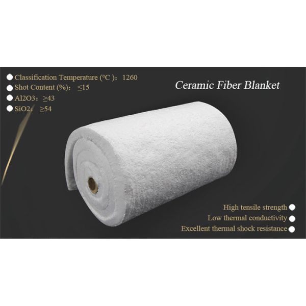 High Temperature Ceramic Fiber Blanket Thickness 25mm 50mm Kiln Insulating Blanket