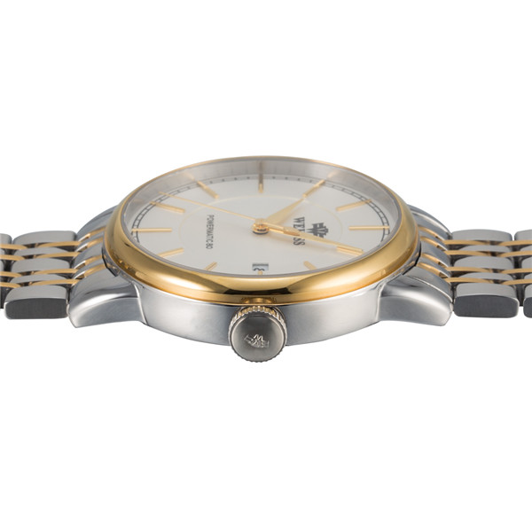 PVD-Coated Gold And Silver Two-Tone Quartz Watch