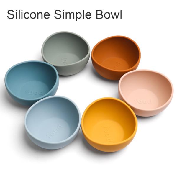 Silicone Bowl in Orange Pink Blue TV Shopping Pet Food Grade Navy  Green or Yellow
