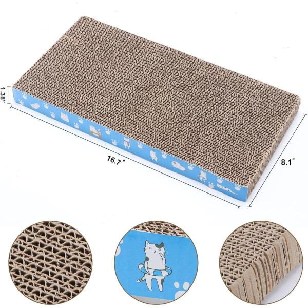 Reversible Durable Cat Scratch Pad Recyclable Cat Scratcher Cardboard