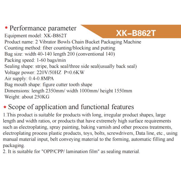 Good Price Counting Screws Bolts Sealing Bagging Packaging Machine