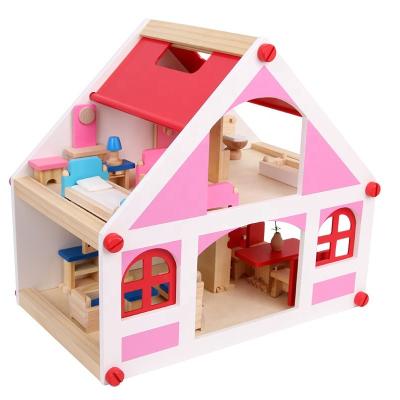 37.5cm Casa Vintage Wooden Dollhouse Furniture  DIY Miniature