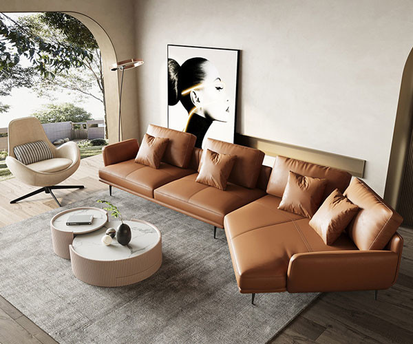 Софа комнаты прожития мебели 114 дюймов секционная с делом отдыха офиса фаэтона