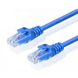 Blue Network Connector Cable Transferring Data Cat 9 Ethernet Cable