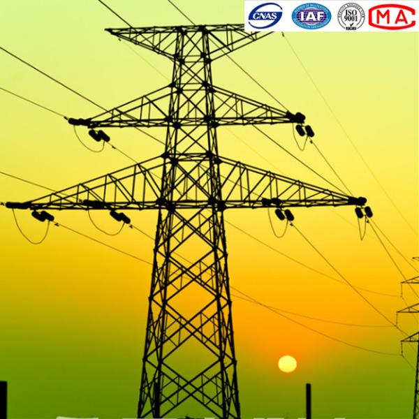 Polygonal Conical 220kv River Crossing Lattice Steel Tower