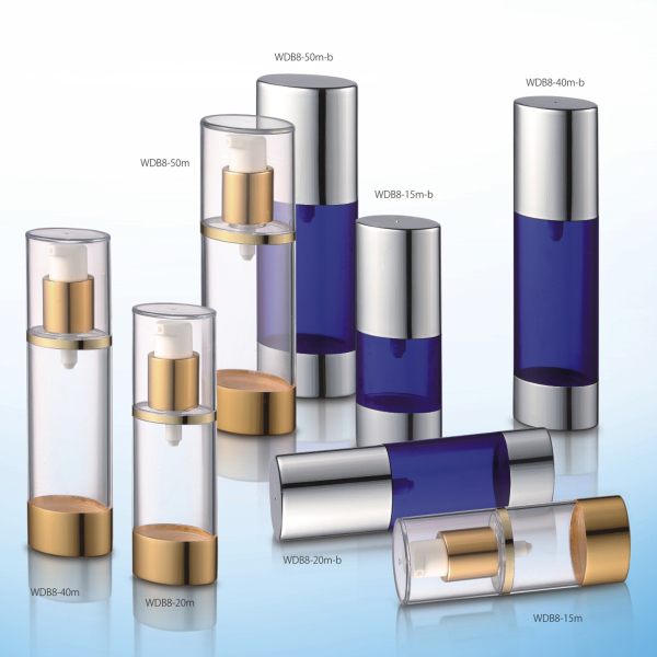 Бутылка с безвоздушным насосом 30 мл 50 мл, косметическая упаковочная бутылка с алюминиевым основанием