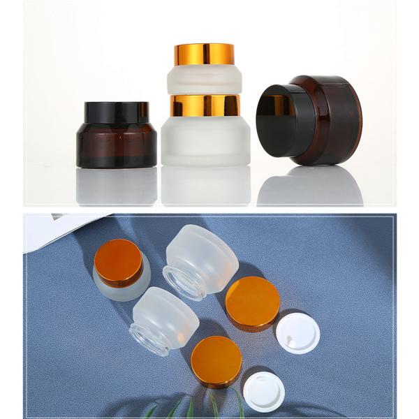 Transparent Glass Cosmetic Cream Jar No Leakage Waterproof For Makeup Industry