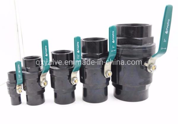 Manual Driving Mode QX11 1/2 to 4 Design Plastic Two Pieces Ball Valve
