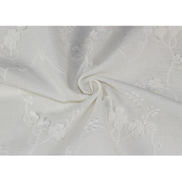 Фасонируйте ткань шнурка цветка 3Д, вышитую ткань шнурка хлопка двором