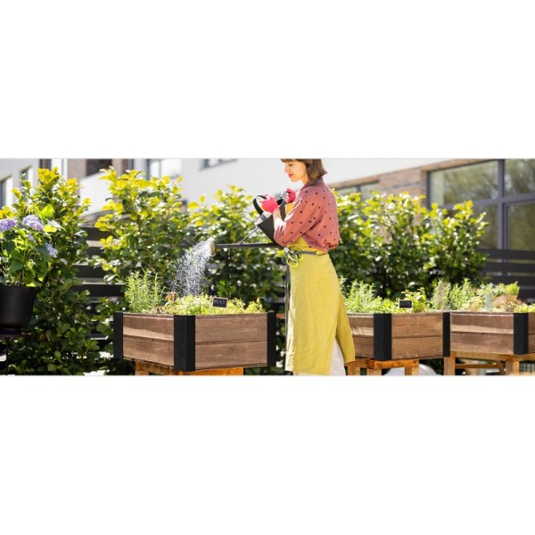 Metal Raised Garden Bed Corner Brackets with Wood Screws for 20