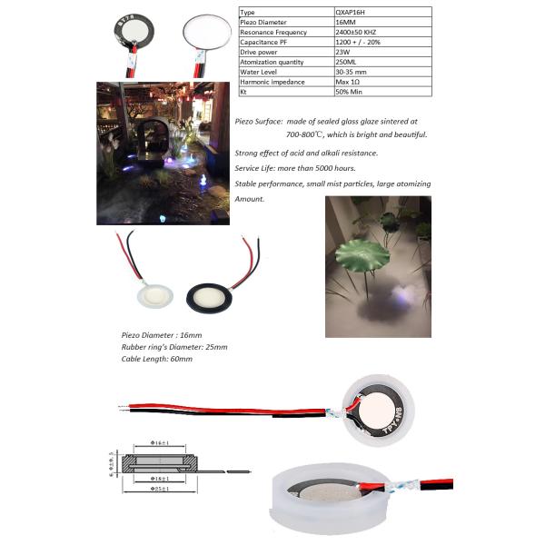 25W 111 создатель тумана генератора 8UM тумана КГц ультразвуковой Piezo
