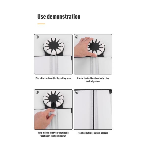 12 Fonctions Coupeuse de papier A4 Dentelle coulissante ligne pointillée et plus en rose ou couleurs personnalisées