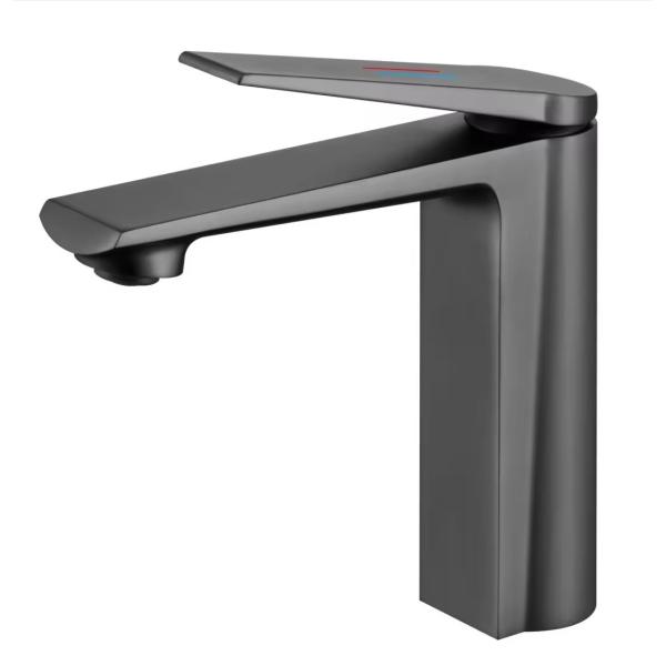 Adjustable Polished Brass Type Ceramic Valve Core Cold Hot Matte Black Basin Sink Faucet Mixer Tap