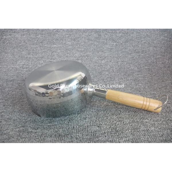 22CM Promotional Stainless Steel Cooking Pot With Long Straight Handle