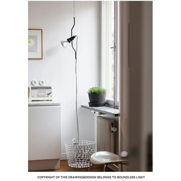 Italian Parentesi Pendant Lamp for Bedroom Bedside Lamp（WH-AP-663）