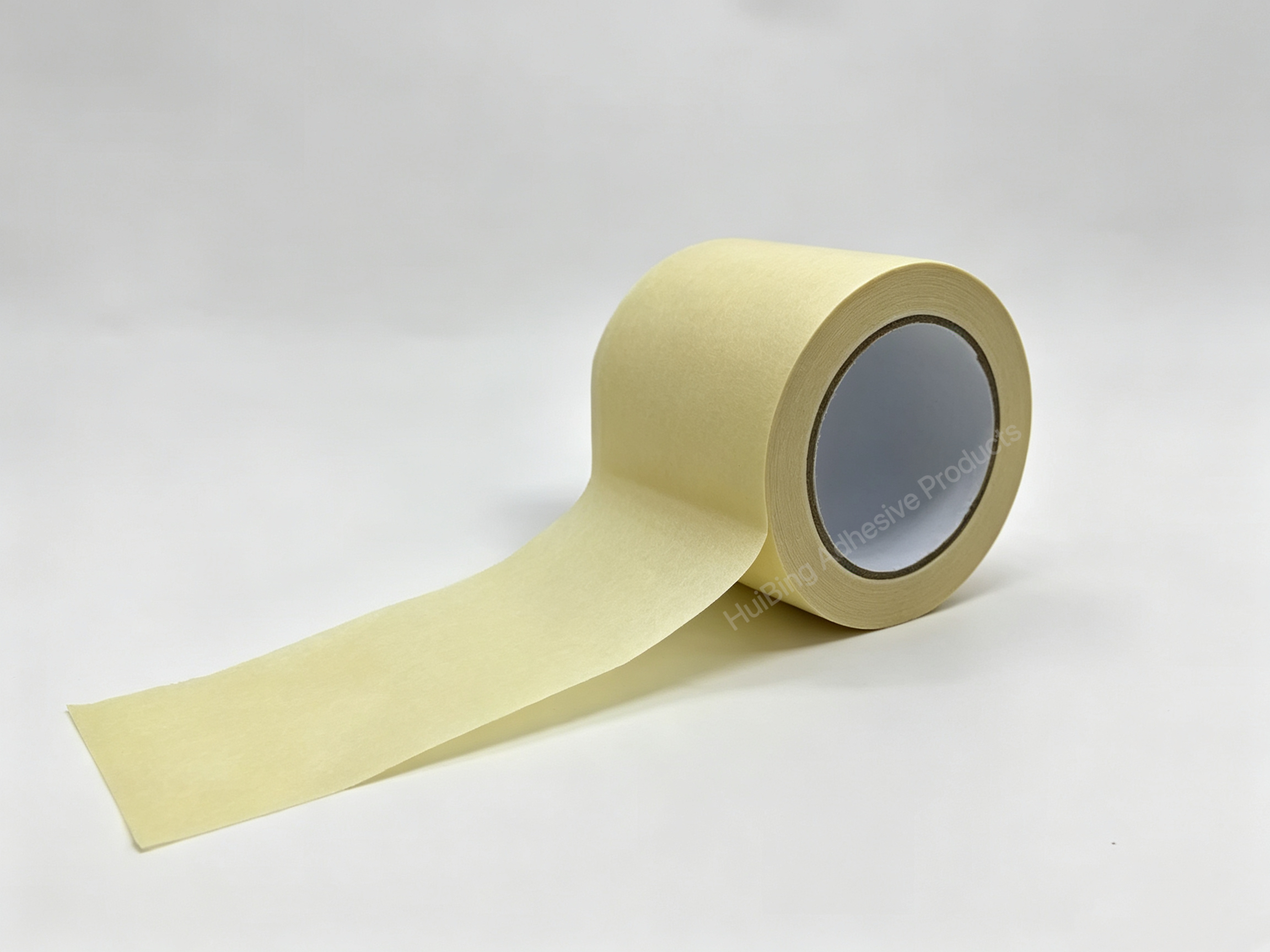180μm Thickness Heat-resistant Light Yellow Masking Tape for Furniture and Industrial Use