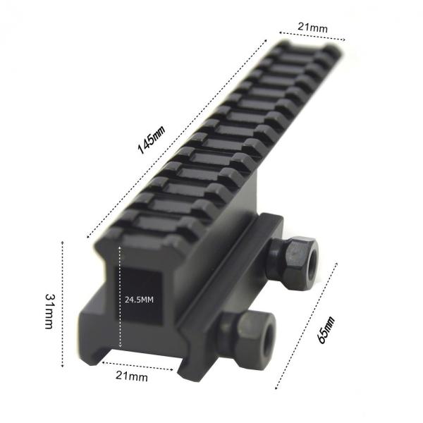 Основания и кольца ткача рельса M4 M16 Y0032 Picatinny 21-21MM