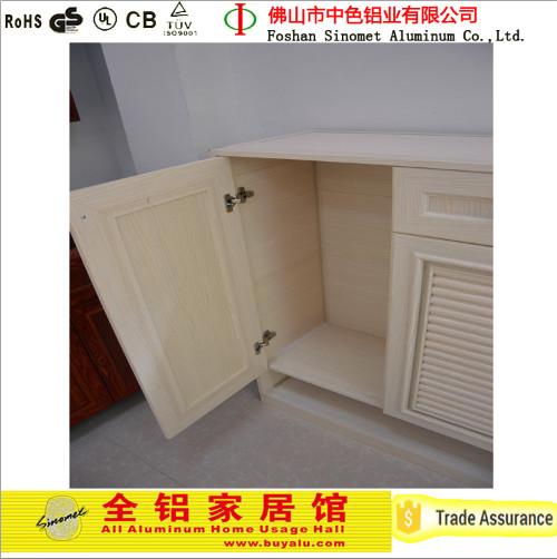 Home Living Room  Aluminum Shoe Cabinet Optional Color  Durable