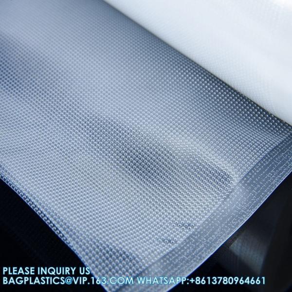 Transparent PA PE Plastic Storage Bags Vacuum Sealer Food Saver Roll 30m Embossed Vacuum Sealer Bags Packaging