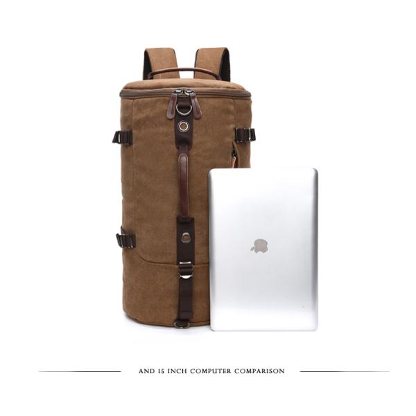 Vintage Stylish Travel Backpacks High Density Washed Canvas Material Made