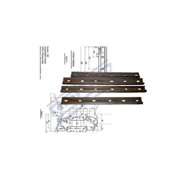 4 GV ferroviaires TUV ISO9001 d'éclisse de barre commune ferroviaire de trous des trous 6 : 2008