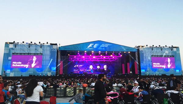 High Grayscale Outdoor Rental LED Screen P4.81 With Die Casting Aluminum Black Lamps