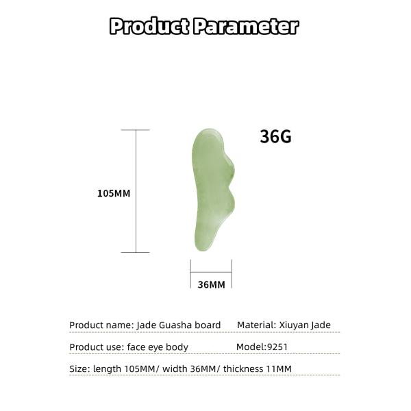 Skin Tightening Lifting Remove Winkles Natural Xiuyan Jade Gua Sha Scraping Massage Board Custom Logo 2024 Best Product