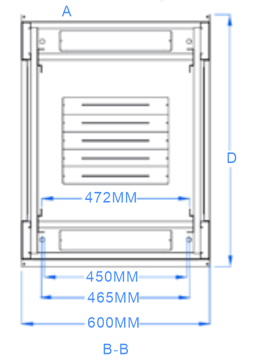 Server Rack Cabinet with 800KG Static Loading Capacity 65% Ventilation Rate and SPCC Cold Rolled Steel for Data Centers