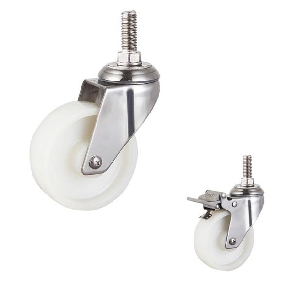 Твердое колесо 4 дюймов продетое нитку для происхождения вращая колес вагонетки