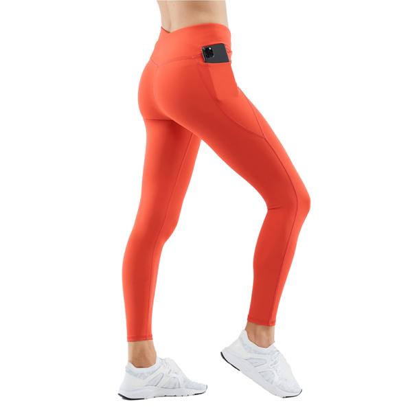 Wholesale Fitness Gym Running Training Butt Lifting Cross Waist Leggings Yoga Pants For Women