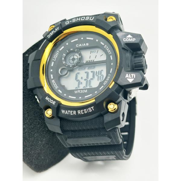 Силиконовые цифровые мужские кварцевые часы спортивные хронографные часы