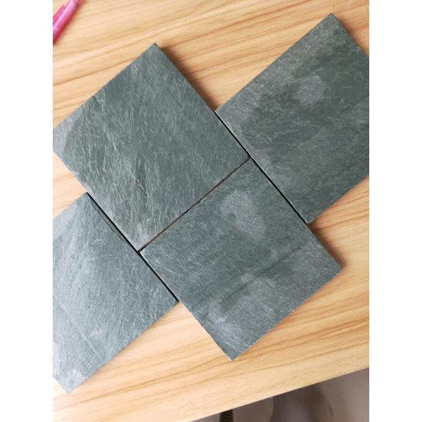 Natural Green Honed Outdoor Slate Paving Tiles 600*150mm