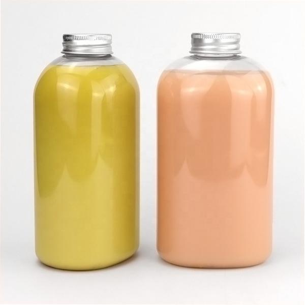 Screen Printing Plastic Beverage Bottles ODM Natural Unique PET Round Bottle