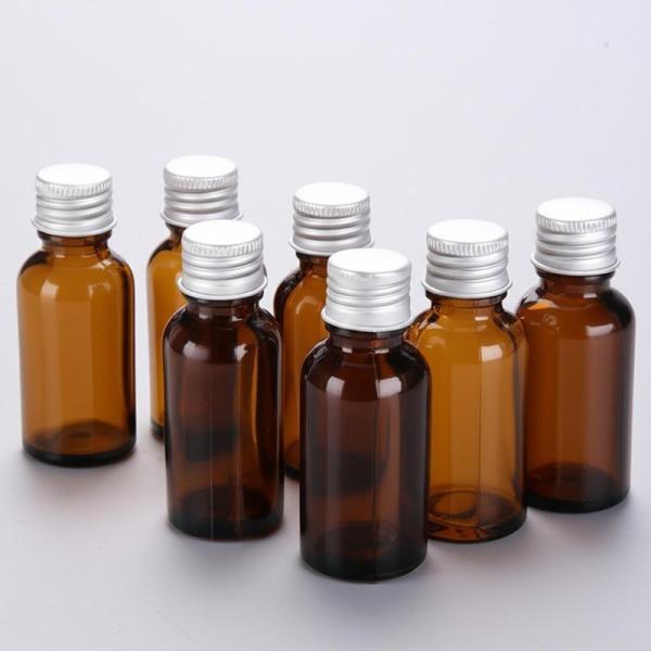 Provided Freely Amber Cosmetic Bottles with Screw Cap Closure Type