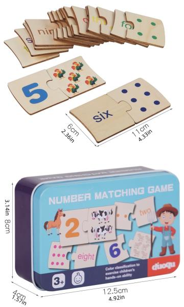 Wooden Counting Board Math Manipulatives Number Counting Toys for Kindergarten Learning Montessori Educational Toys
