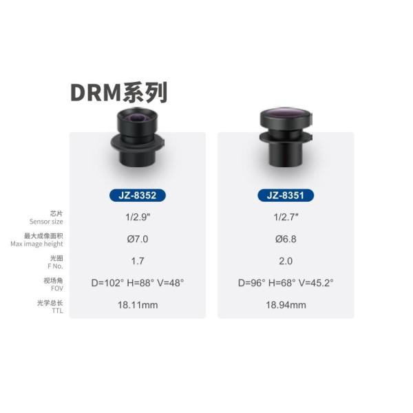 2MP/3MP DRM объектив с высотой изображения MAX Ø6.8 FBL/FFL 4.0 Car Wide-angle Lens,1/2.7
