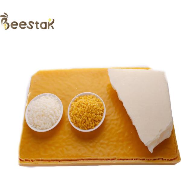 Food Grade Pure Beeswax Block with Melting Point 62~67℃ Packed in 25Kgs Cartons for Candle Making