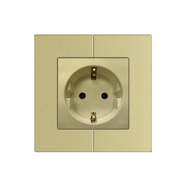 Smart Laffey Schuko Outlet Sockets Plastic Module For Home / Hotel