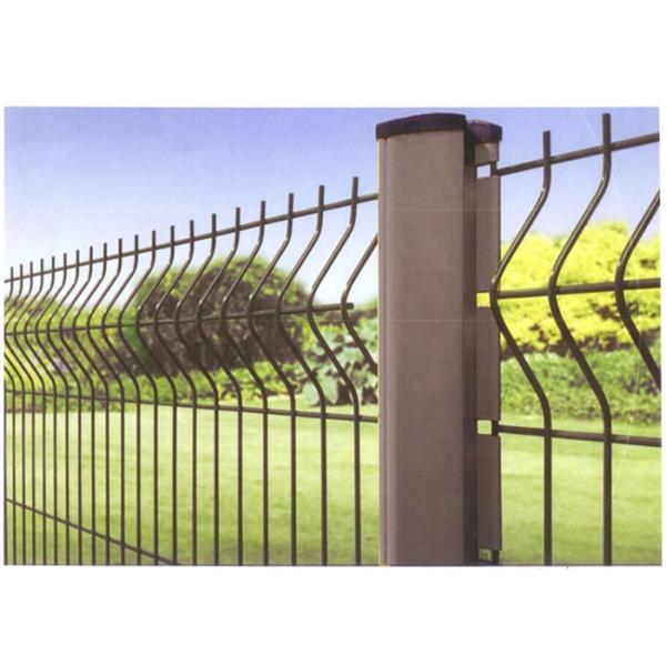 Ornamental Garden Mesh Fencing / 3D Curved Welded Wire Mesh Panels
