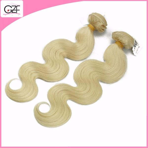 Newest Hair Style 613# Human Hair Free Brazilian Weave Bundles Body Wave Blonde Human Hair