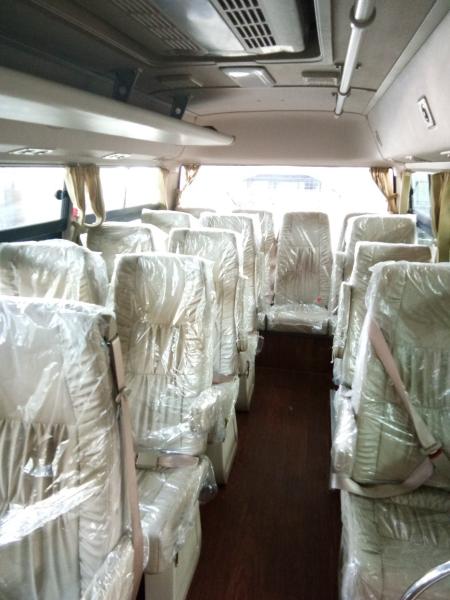 6 M Length Tour Sightseeing Open Coaster Minibus , Rosa Minibus JMC Chassis