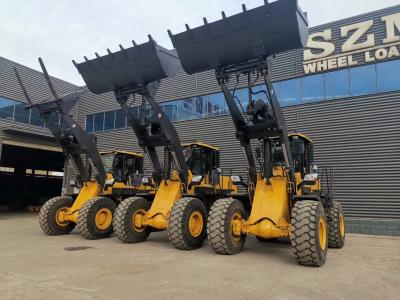 4 cubeta SZM956L da roda 2200rpm 5 Ton Wheel Loader With 3m3