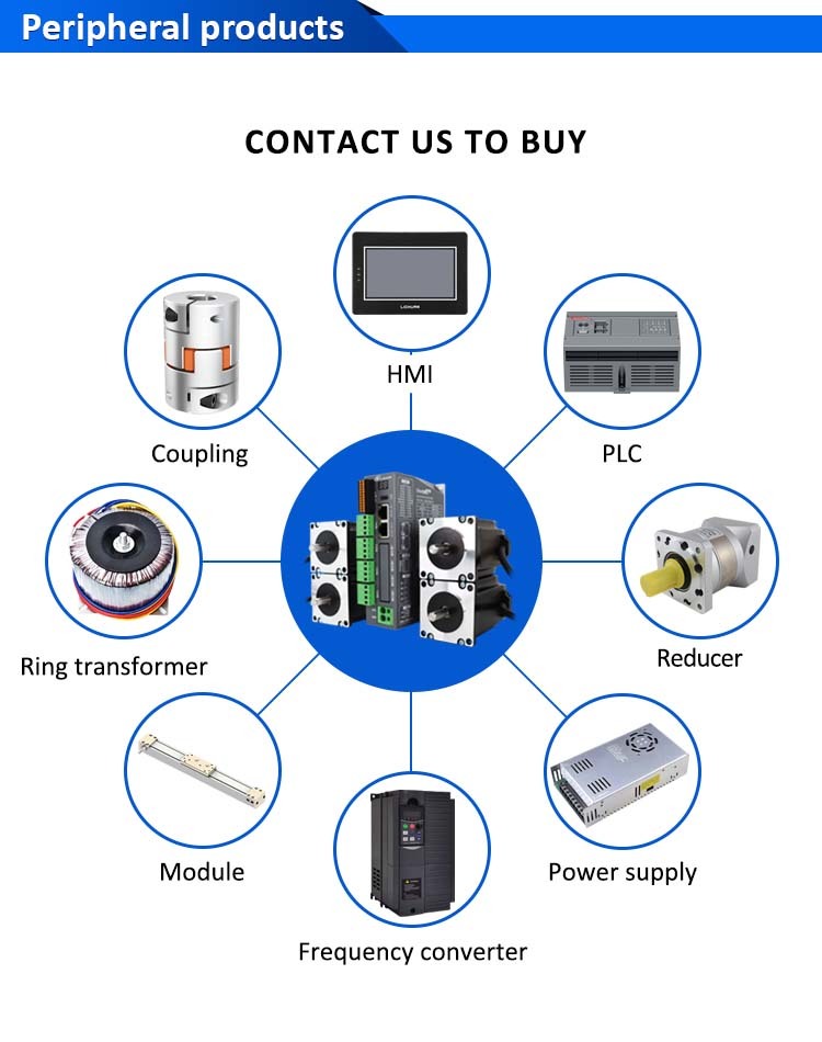Lichuan 4A DC Open Loop Stepper Motor Drivers Kit EtherCAT 3.0N.m 2 Phase Nema23 DC24V~50V 2.5/4.0A